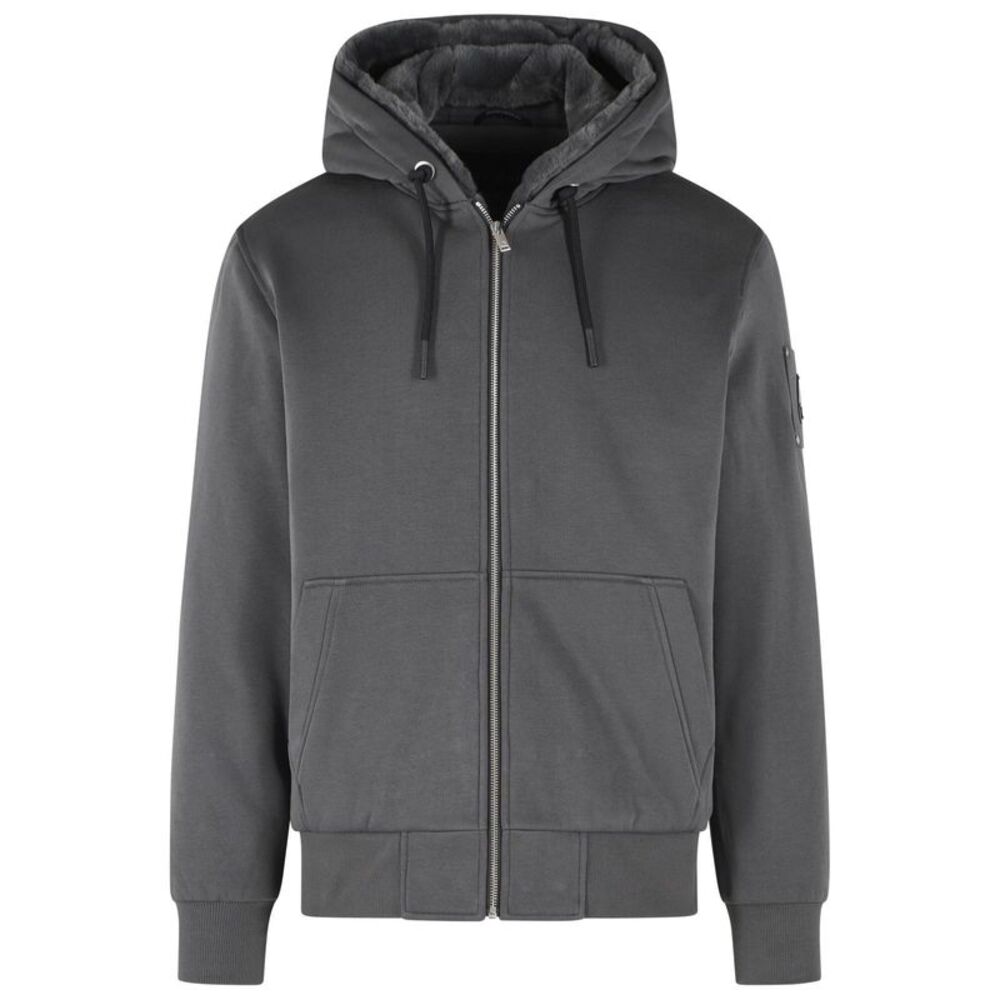 Moose Knuckles 'Bunny' Sweatshirt In Grey Cotton Blend Men